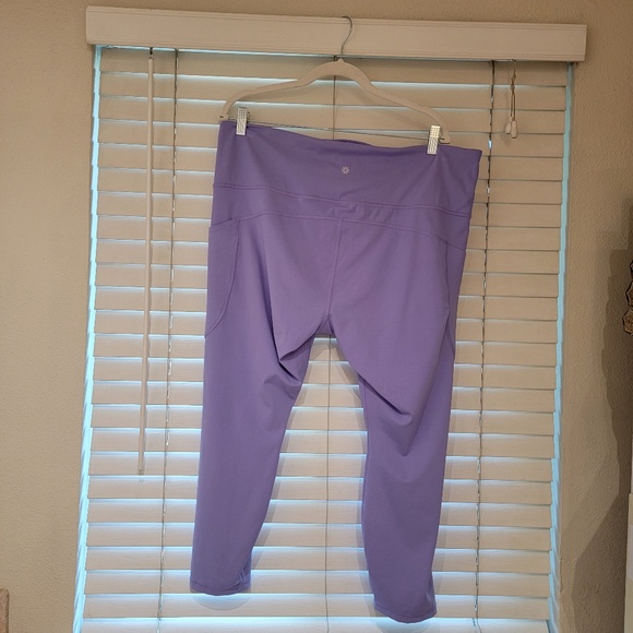 Athleta Ultimate Stash 7/8 Tight Size 2X Madeira Purple Pockets Yoga NWOT NEW - Picture 3 of 6